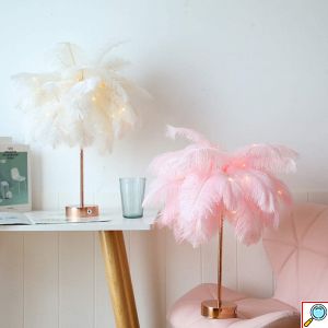 Επιτραπέζιο Διακοσμητικό LED Φωτιστικό με Φτερά & Λαμπάκια με Μπαταρίες 35x48x10cm