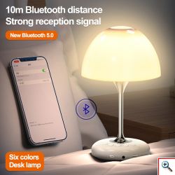 Επαναφορτιζόμενο USB Πορτατίφ - Φωτιστικό LED με Bluetooth Ασύρματο Ηχείο - Music Wireless Speaker JY85