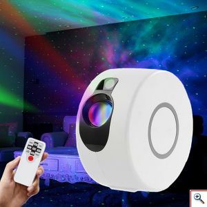 Nebula Star Projector 2.0 | Προτζέκτορας Αστεριών Galaxy Κινούμενου Νεφελώματος 8 Προβολών LED OEM - Λευκό