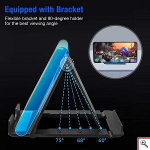 Gaming Set Κινητού με Πληκτρολόγιο, Ποντίκι Bluetooth RGB LED + Φορτιστής USB + Βάση Στερέωσης