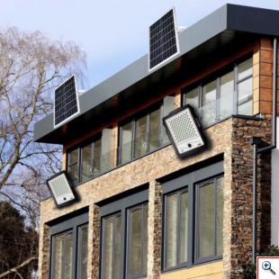 Ηλιακός Οικονομικός Προβολέας 200W με Κάμερα Ασφαλείας Παρακολούθησης - WiFi Solar Panel with Camera 