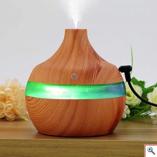 Μίνι Υγραντήρας Υπερήχων & Αρωματοθεραπείας με LED Φωτισμό - USB Mini Atomization Humidifier