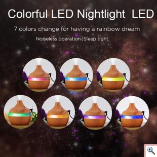 Μίνι Υγραντήρας Υπερήχων & Αρωματοθεραπείας με LED Φωτισμό - USB Mini Atomization Humidifier