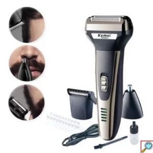 Ηλεκτρική Κουρευτική - Ξυριστική Μηχανή Trimmer 3 σε 1 Kemei