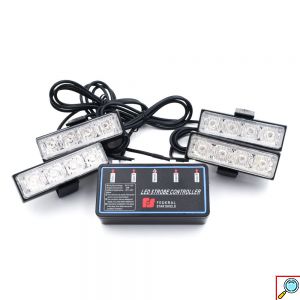 Φωτισμός LED Cob Strobe Προειδοποίησης Οχημάτων 12V 30W Μπλε - Κόκκινο