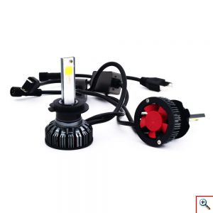 Φώτα Πορείας LED COB H7 RGB Ελεγχόμενα με Bluetooth & App Εφαρμογή 40W 6000K 6000lumen RGB-H7