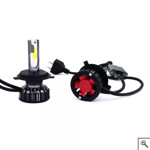 Φώτα Πορείας LED COB H4 RGB Ελεγχόμενα με Bluetooth & App Εφαρμογή 40W 6000K 6000lumen RGB-H4