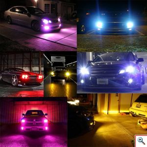 Φώτα Πορείας LED COB H4 RGB Ελεγχόμενα με Bluetooth & App Εφαρμογή 40W 6000K 6000lumen RGB-H4