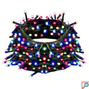 240 LED Λαμπάκια με Μαύρο Καλώδιο RGB Πολύχρωμος Φωτισμός