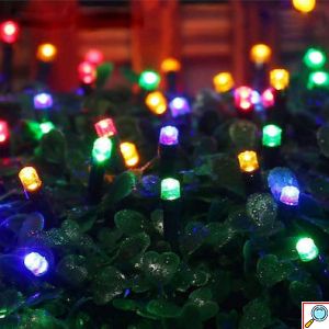 240 LED Λαμπάκια με Μαύρο Καλώδιο RGB Πολύχρωμος Φωτισμός