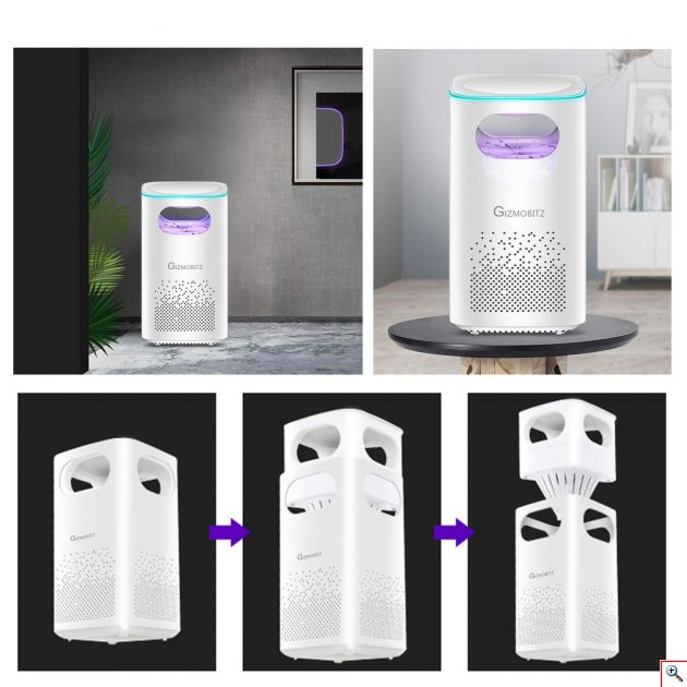 Εξολοθρευτής Κουνουπιών & Εντόμων με Αναρρόφηση και Φωτοκατάλυση USB - Mosquito Killer