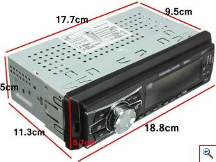 Mp3 Player Αυτοκινήτου με Είσοδο USB/SD/AUX, Ραδιόφωνο και Χειριστήριο