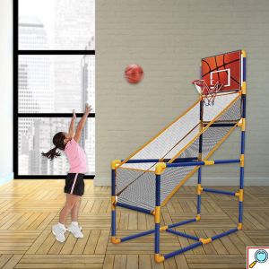 Παιδική Μπασκέτα Εσωτερικού & Εξωτερικού Χώρου με Βάση, Μπάλα & Τρόμπα