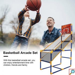 Παιδική Μπασκέτα Εσωτερικού & Εξωτερικού Χώρου με Βάση, Μπάλα & Τρόμπα