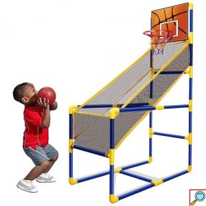 Παιδική Μπασκέτα Εσωτερικού & Εξωτερικού Χώρου με Βάση, Μπάλα & Τρόμπα