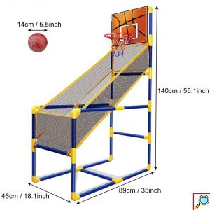 Παιδική Μπασκέτα Εσωτερικού & Εξωτερικού Χώρου με Βάση, Μπάλα & Τρόμπα