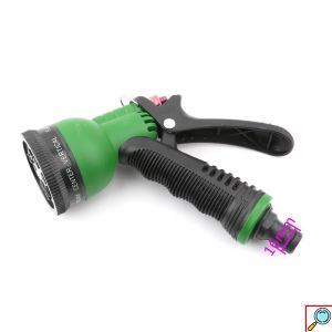 Σετ Πιστόλι Ποτίσματος – Νερού για Λάστιχο Κήπου με 8 Επιλογές και Ταχυσυνδέσμους 1/2″ 5 τμχ