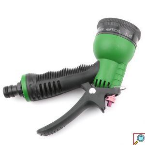 Σετ Πιστόλι Ποτίσματος – Νερού για Λάστιχο Κήπου με 8 Επιλογές και Ταχυσυνδέσμους 1/2″ 5 τμχ