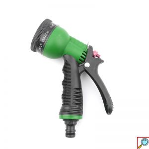 Σετ Πιστόλι Ποτίσματος – Νερού για Λάστιχο Κήπου με 8 Επιλογές και Ταχυσυνδέσμους 1/2″ 5 τμχ