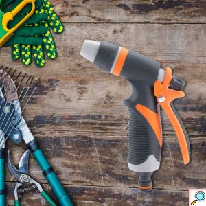 Πιστόλι Ποτίσματος – Εκτοξευτήρας Νερού για Λάστιχο Κήπου 1/2″