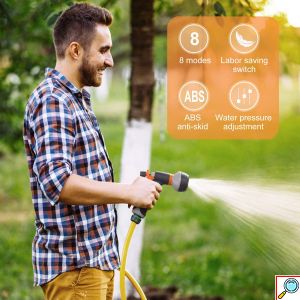 Πιστόλι Ποτίσματος – Νερού για Λάστιχο Κήπου 1/2″ 8 Επιλογών