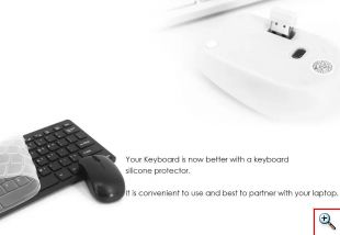 Mini Κομψό Ασύρματο Bluetooth Πληκτρολόγιο & Ποντίκι για Smartphone, Tablet, PC Και Smart TV - Wireless Keyboard Λευκό