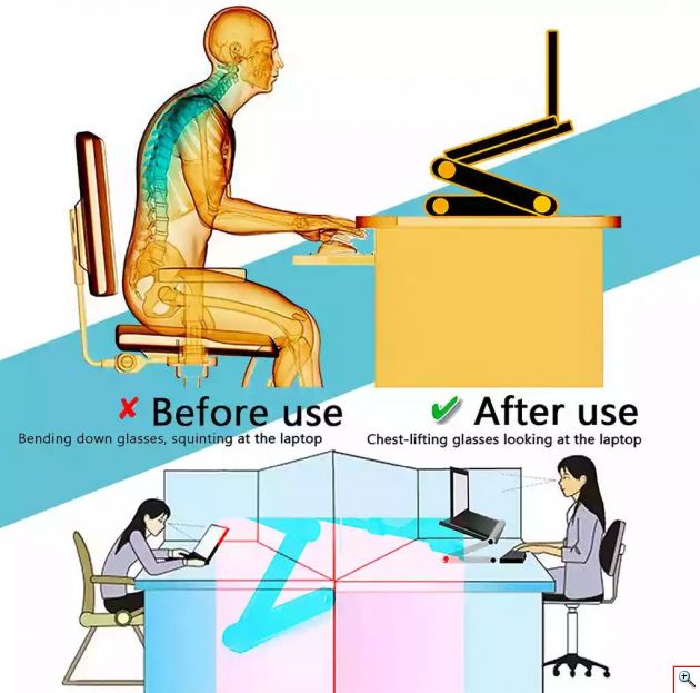 Πτυσσόμενο Τραπεζάκι - Βάση Λάπτοπ με Ανεμιστήρα Ψύξης & Βάση Mouse Pad