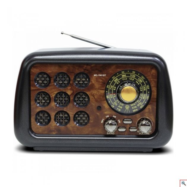 Ρετρό Ραδιόφωνο Fm/ Am/ Sw 3Band/ Bluetooth/ USB/ Tf card - Multimedia Radio Player