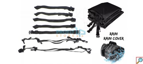 Σετ Carbon Επεκτεινόμενες Σκληρές Πλαϊνές Βαλίτσες Σαμάρια Motocentric 116L (2x 58L) Μηχανής / Μοτοσυκλέτας με Αδιάβροχο Κάλυμμα - Τσάντες SaddleBags