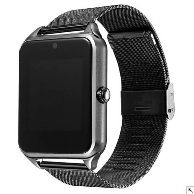 Smart Watch - Αδιάβροχο Έξυπνο Ρολόι με Κάμερα και BluetoothΜάυρο
