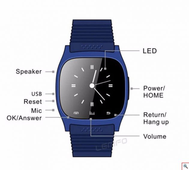 Έξυπνο Ρολόι Bluetooth Άθλησης με Anti-Lost, Μέτρηση Πίεσης, Βημάτων & Ποιότητας Ύπνου - R-Watch M26 