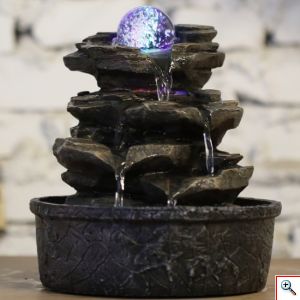 Διακοσμητικό Συντριβάνι με LED Φωτισμό 20x23cm - Nature Little Rock Fountain 