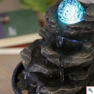 Διακοσμητικό Συντριβάνι με LED Φωτισμό 20x23cm - Nature Little Rock Fountain 