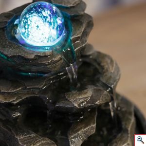 Διακοσμητικό Συντριβάνι με LED Φωτισμό 20x23cm - Nature Little Rock Fountain 