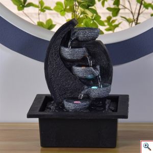 Διακοσμητικό Συντριβάνι με LED Φωτισμό 17x21x26cm - Cascade V2 Fountain 