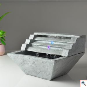 Διακοσμητικό Συντριβάνι με LED Φωτισμό 23x23x16cm - Nature Heley Fountain 