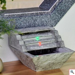 Διακοσμητικό Συντριβάνι με LED Φωτισμό 23x23x16cm - Nature Heley Fountain 