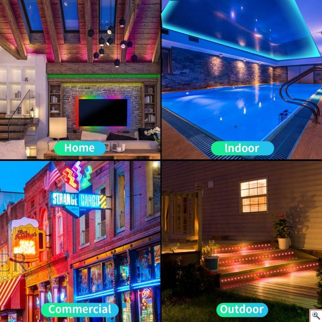 Αδιάβροχη Ταινία LED 10m (2x5m) RGB που Παίζει με την Μουσική - Φωτορυθμικό SMD5050 220V 30LED/2.4W/m & Ασύρματο Χειριστήριο - Αυτοκόλλητος Ατμοσφαιρικός Φωτισμός Εσωτερικού Χώρου