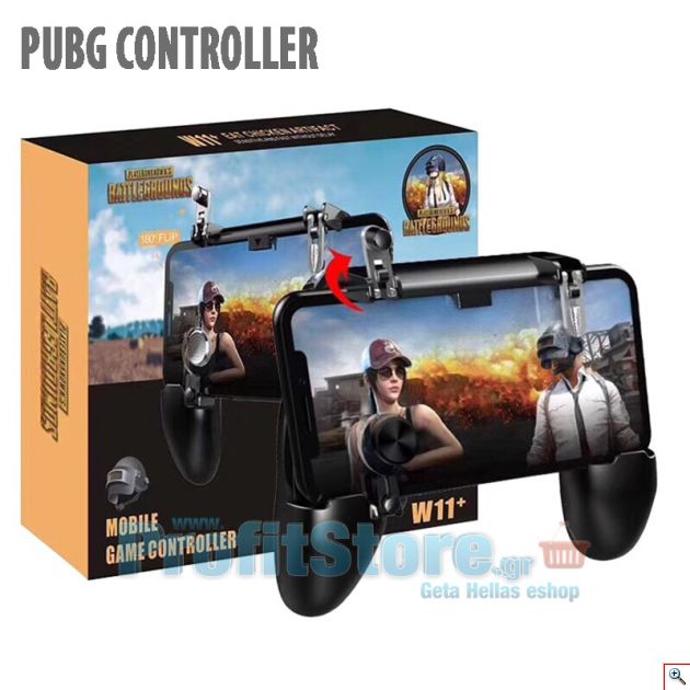 Χειριστήριο Παιχνιδιών PUBG - Fortnite με Joystick & Επαφές Σιλικόνης για Κινητά Ios & Android