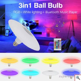 Λάμπα RGB LED & Ηχείο Bluetooth Multimedia UFO Lamp Speaker με Τηλεχειριστήριο