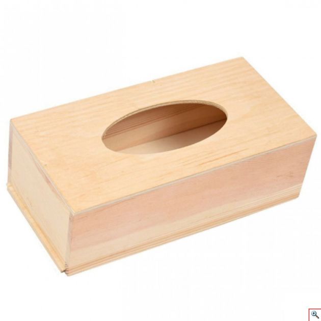 Ξύλινη Θήκη Για Χαρτομάντιλα 8x24x12 cm
