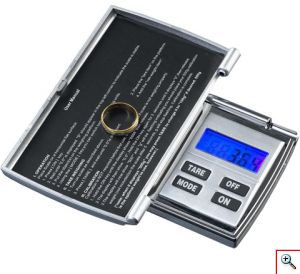Ψηφιακή Ζυγαριά Ακριβείας Τσέπης 0,01gr - 100gr με Κάλυμμα - Δίσκο Ζύγισης