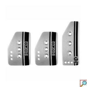 Σετ Πεταλιέρες Αλουμινίου Αυτοκινήτου Sparco για Χειροκίνητα Αυτοκίνητα Universal Ασημί