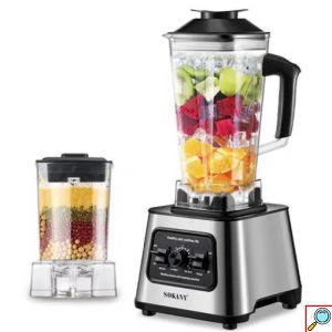 Μπλέντερ Πολλαπλών Χρήσεων 2500ml SOKANY 6000W με 4 Ταχύτητες