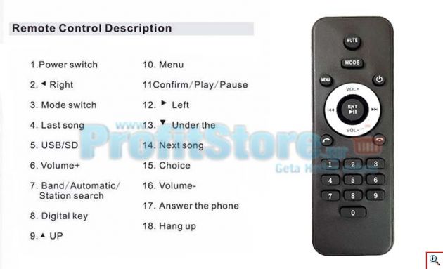 2DIN 7in Οθόνη Αφής Αυτοκινήτου Bluetooth SD/USB/AUX/MP3/4/5 Multimedia Player 7030CM