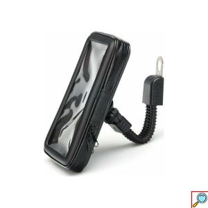 Αδιάβροχη Βάση - Θήκη Μηχανής Κινητού για Καθρέφτη Μαύρη 