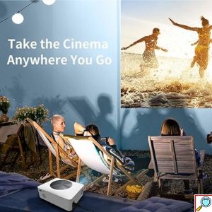 Mini Projector - Φορητός Προτζέκτορας Τεχνολογίας Προβολής LCD Λάμπας LED Full HD 1080p με Ενσωματωμένα Ηχεία, Οθόνη προβολής έως 200΄΄ και Χειριστήριο