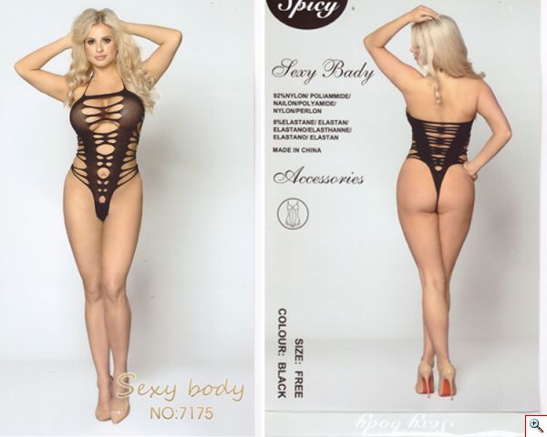 Sexy Body Σιθρού με Εντυπωσιακό Μπούστο 7175 - Sexy Lingerie Bodystockings