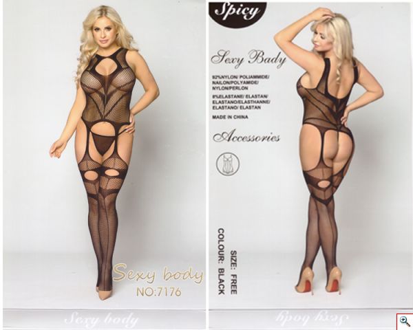 Sexy Body Σιθρού με Εντυπωσιακό Μπούστο 7176 - Sexy Lingerie Bodystockings