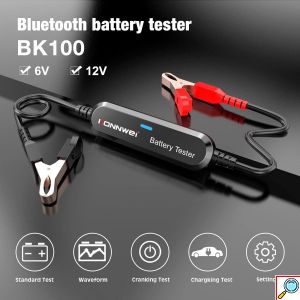 Αναλογικό Διαγνωστικό Μπαταριών - Automotive Battery Tester με Κροκοδειλάκια και Bluetooth για iOS ή Android Konnwei